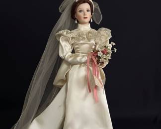 The Ashton-Drake Galleries "Betty's 1930's Wedding Dress" Porcelain Doll