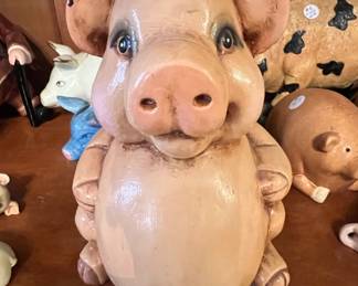 Vintage Ceramic Pig Figurine