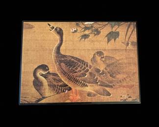Vintage Chinese Style Decorative music Box with Duck Motif