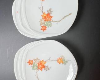 Noritake Momiji Maple Leaf Dessert Plates Set of 