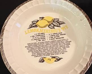 Vintage Royal China by Jeanette Lemon Meringue Pie Plate