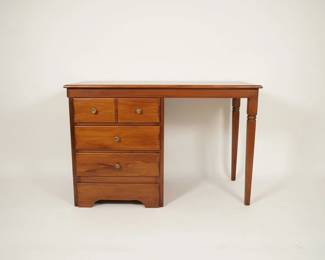 Vintage Wooden Side Table with Drawers