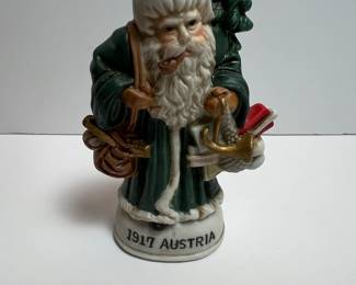 Porcelain Santa Claus Figurine "Santas Around the World - 1917 Austria"