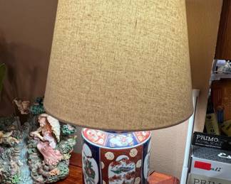Japanese Imari Porcelain Vase Lamp
