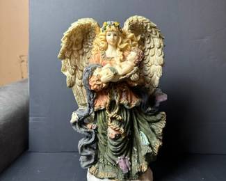 Angel Holding Baby Figurine