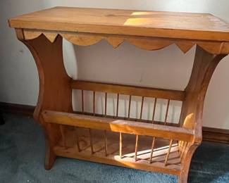 Vintage Ercol Magazine Rack Side Table