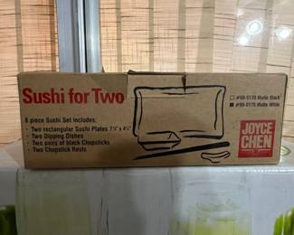Joyce Chen Sushi for Two Set  Matte Black or Matte White