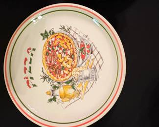 Tre Ci Italy Pizza Plate
