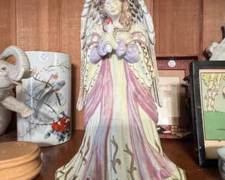 Musical Angel Figurine with Candle