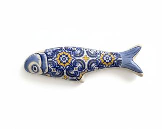 Portuguese Ceramic Sardine Figurine