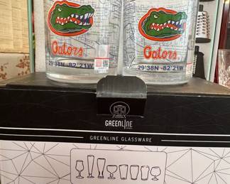 Greenline Glassware Florida Gators Coordinates Tumblers Set of 
