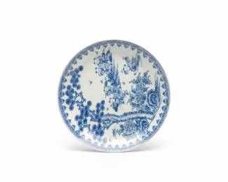 Japanese Arita Ware Karako Blue and White Porcelain Plate