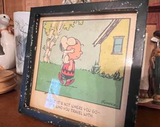Peanuts In Life, Its Not Where You Go... Framed Print by Hallmark