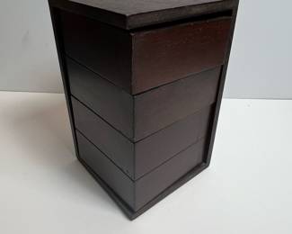 Bombay Company Dark Wood Tiered Jewelry Box