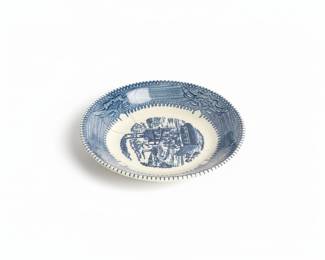 Currier & Ives Blue by Royal USA Plate