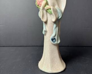 Glitter Angel Figurine with Flowers  Foundations Collection