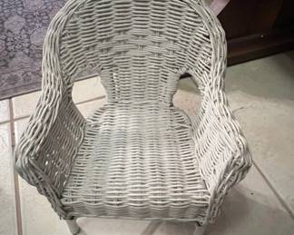 Vintage Wicker Doll Chair