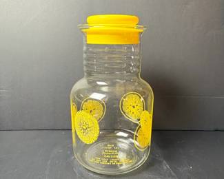Pyrex Lemon Slice Pitcher with Yellow Lid