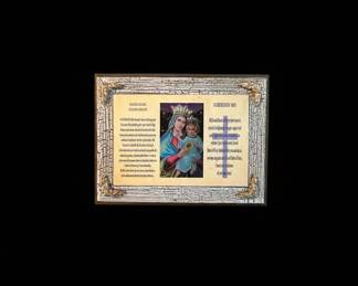 Framed Sacred Heart of Mary and Nuestra Sra. del Sagrado Corazon Print