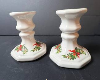 Pfaltzgraff Christmas Heritage Candlesticks