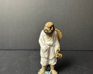 Vintage Ceramic Monk Figurine