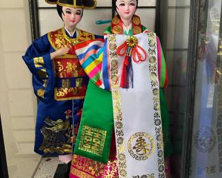Doll 19: Vintage Korean Wedding Couple Dolls