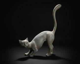 Brass Siamese Cat Figurine