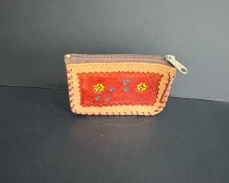 Baguio City Philippines Leather Coin Purse