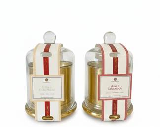 Huntington Home Gilded Champagne and Apple Cinnamon Soy Blend Scented Candles