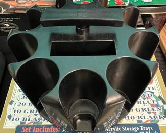 Bicycle Revolving Poker Chip Rack Set
