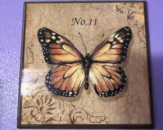 Monarch Butterfly "No. 11" Decorative Wall Art