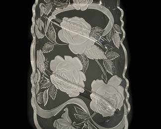 Studio Nova Winter Rose Embossed Serving Platter