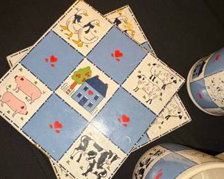 Farmhouse Animal Ceramic Kitchenware Set fourth image