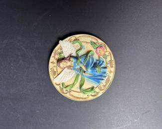 Angel with Flower and Ribbon Decorative Plate