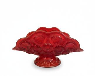 L.E. Smith Moon and Stars Amberina Banana Boat