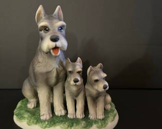 Kern Collectibles Schnauzer Family Figurine