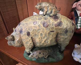 Tim Wolfe OTIS Blue Ribbon Pig Figurine