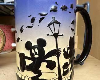 Disney Parks Mickey and Minnie Silhouette Mug