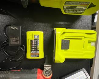 Ryobi V LithiumIon Battery and Charger Set