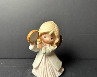 Vintage HOMCO Angel Figurine with Tambourine
