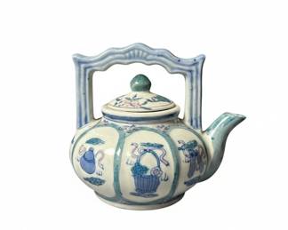 Chinese Blue and White Porcelain Teapot