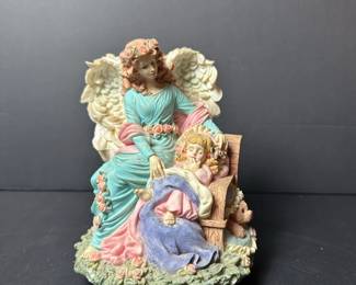 Seraphim Classics To Watch Over You Angel and Child Figurine