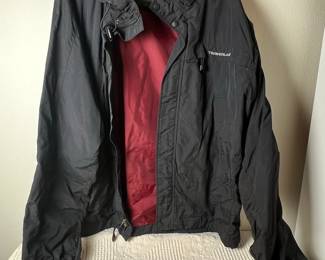 Timberland Weathergear Men's Jacket XL Black Red Lined