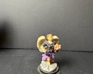 Archangel Barachiel Figurine with Basket of Fruit