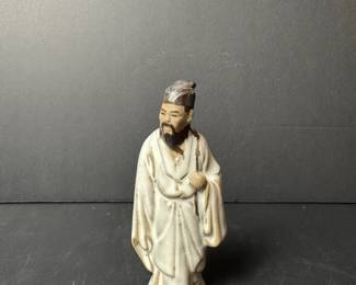 Vintage Chinese Mudman Scholar Figurine