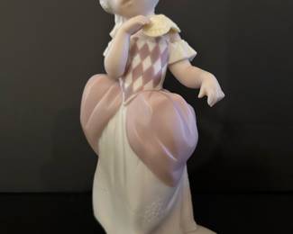 Porcelain Figurine of a Girl in Rococo Dress