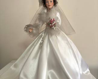 Doll 1: Ashton-Drake "Winter Romance" Porcelain Bride Doll