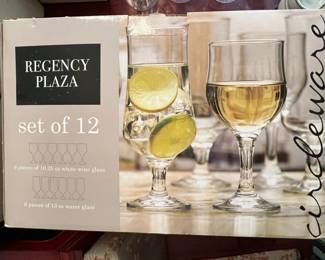 Regency Plaza Set of . oz White Wine Glasses by Circleware