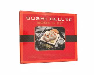 Sushi Deluxe Book & Kit with Ebony Stone Rests and Chopsticks