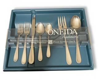 Oneida Traditions Piece Stainless Steel Flatware Set